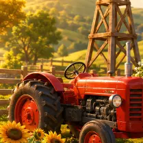 Farm Morning tile 4