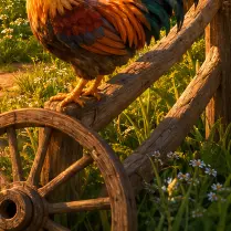 Farm Morning tile 9